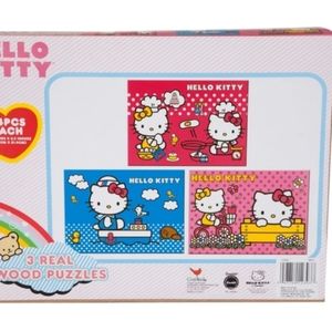 Doc Mc Stuffins and Hello Kitty 3 puzzles in a box